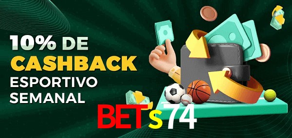 10% de bônus de cashback na bets74