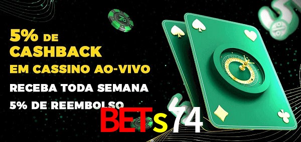 Promoções do cassino ao Vivo bets74